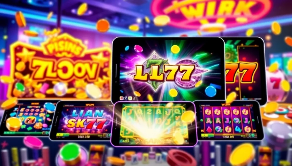 Engage in thrilling slot online experiences with colorful virtual games and exciting features.