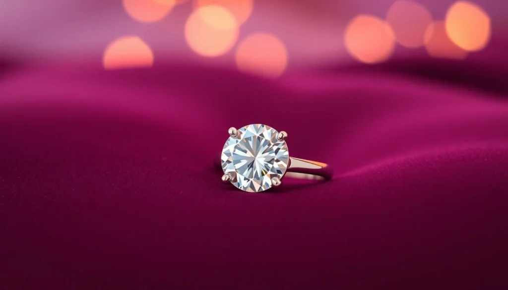 Showcasing a breathtaking 2 Carat Engagement Ring with brilliant diamond sparkle and elegant setting.