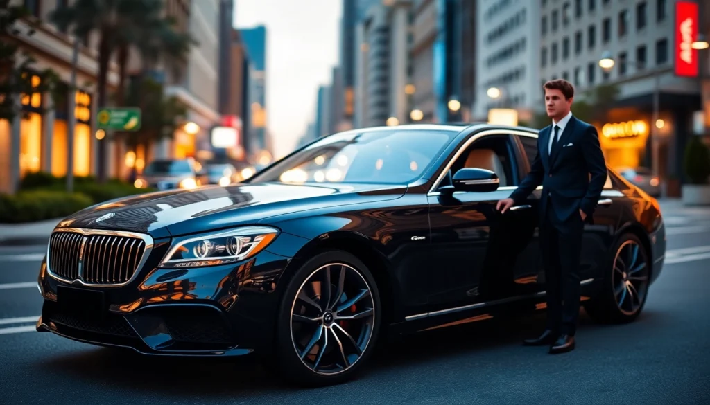 Experience professional chauffeur hire Singapore in a sleek luxury car with a suited driver.