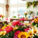 Visit a stunning Fountain valley florist showcasing vibrant flower arrangements and engaging customer service.