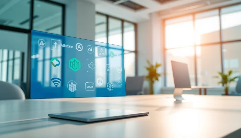 Engage with AI design tools for businesses through a modern digital workspace showcasing innovative design elements.