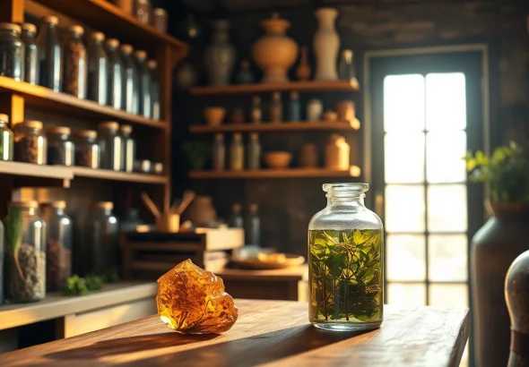 Découvrez le résine de Benjoin dans un atelier artisanal chaleureux.