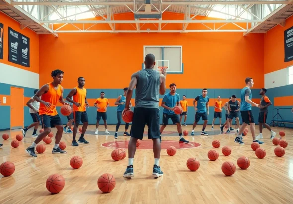 Join dynamic basketball training programs near me with dedicated athletes practicing skills.