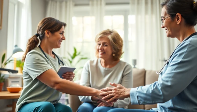 Healthcare support service providing compassionate care to elderly patients in a warm home setting.