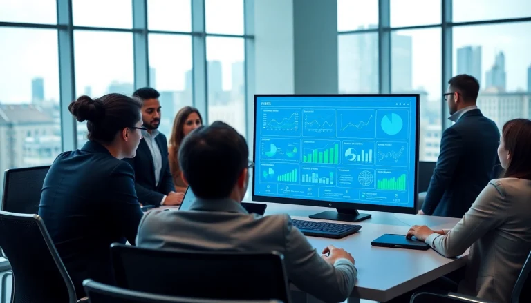 Discussing competitive intelligence strategies in a professional business meeting.