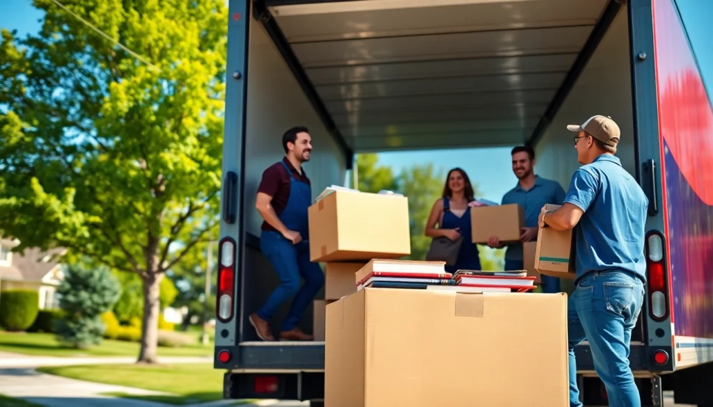 Efficient moving services by https://bennettsmoving.com/ with professional movers in action.