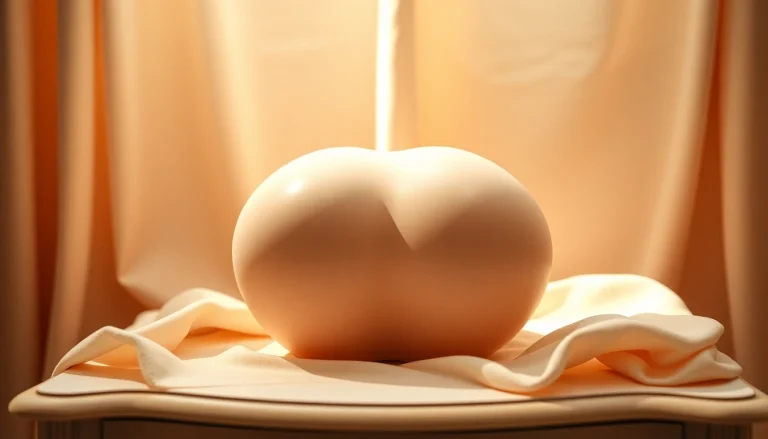 Silicone Breast form elegantly showcased on a dressing table with soft lighting and a feminine atmosphere.