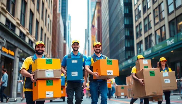 Cheap movers nyc assisting with a professional move in bustling New York City.