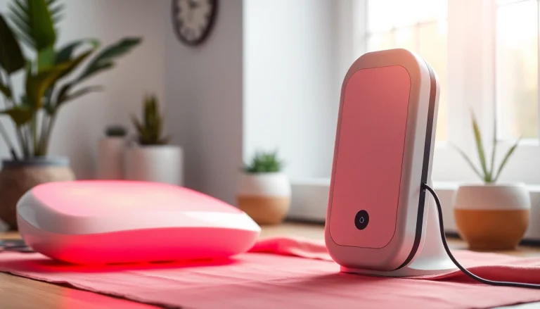 Experience the benefits of red light therapy whole扥body in a serene wellness environment.