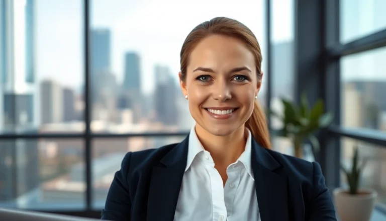 Capture Denver Headshots of a professional individual in a bright office, showcasing their confidence.