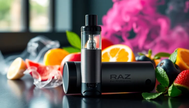 Engage with the RAZ LTX 25K, a premium disposable vape showcasing vibrant flavors and design.