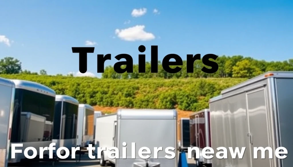 Find trailers near me available for sale, showcasing diverse styles and vibrant colors.