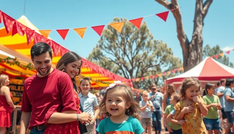 Join the engaging atmosphere of a wildfire event perth with families participating in fun activities.