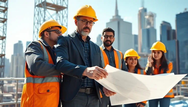 New York City General Contractor coordinating a construction project with a diverse team