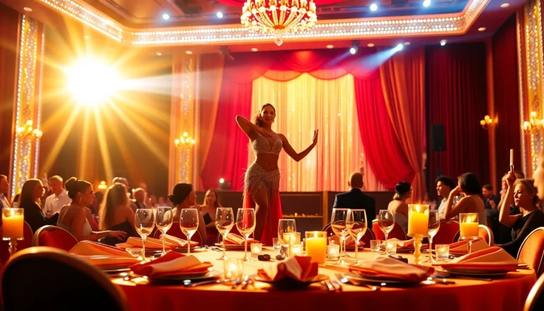 Experience the magic of the best dinner show in las vegas with a captivating performer on stage.