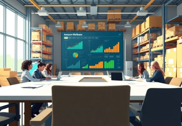 Explore amazon business wholesale strategies in a professional meeting setting with diverse business people.